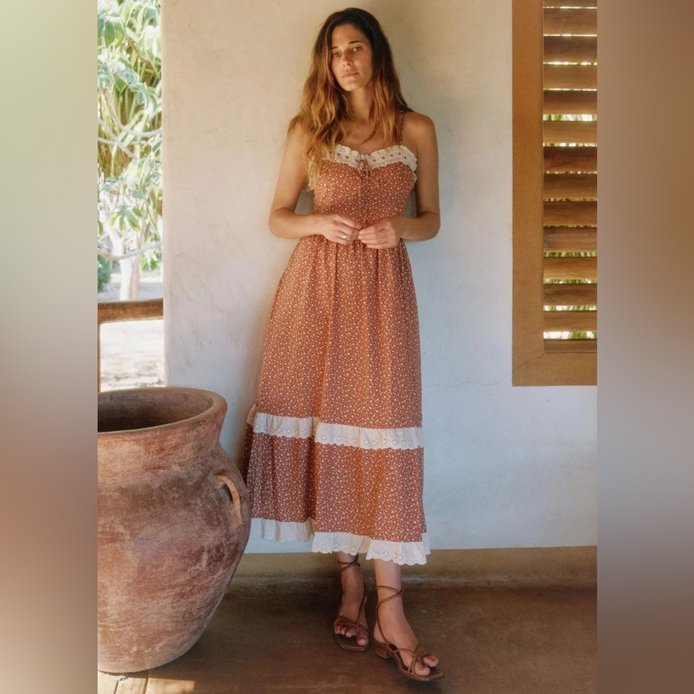 Christy Dawn Emma Dress in Rooibos Harvest - Size XS